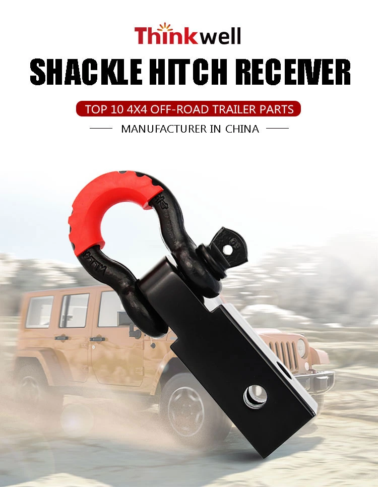 Forging Chrome Plated Shank Shackle D Ring Receiver Hitch