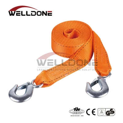 20000lbs 50mm Towing Recovery Straps for Vehicles with Steel Hook