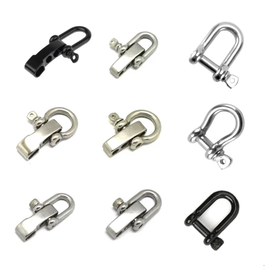 Metal Stainless Steel Bow D Shackle for Paracord